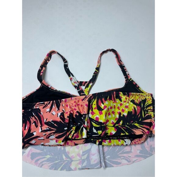 Decree Women's Bohemian Bikini Top Swimsuit Size 1X Floral Print Rushed - Picture 8 of 11